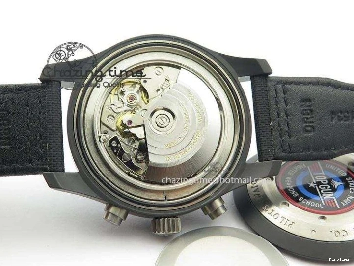 MIROTIME 0505 Pilot Chrono IW388003 Real Ceramic V6F 1:1 Best Edition On Black Nylon Strap A StreetReady 7284